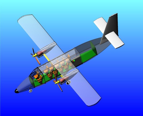 3ds max dehavilland dhc-6 turboprop - Twin Otter(Rev).sat or .dwg or .3dm by RodgerSaintJohn